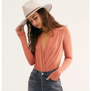 Free People Turnt Cross Front Bodysuit